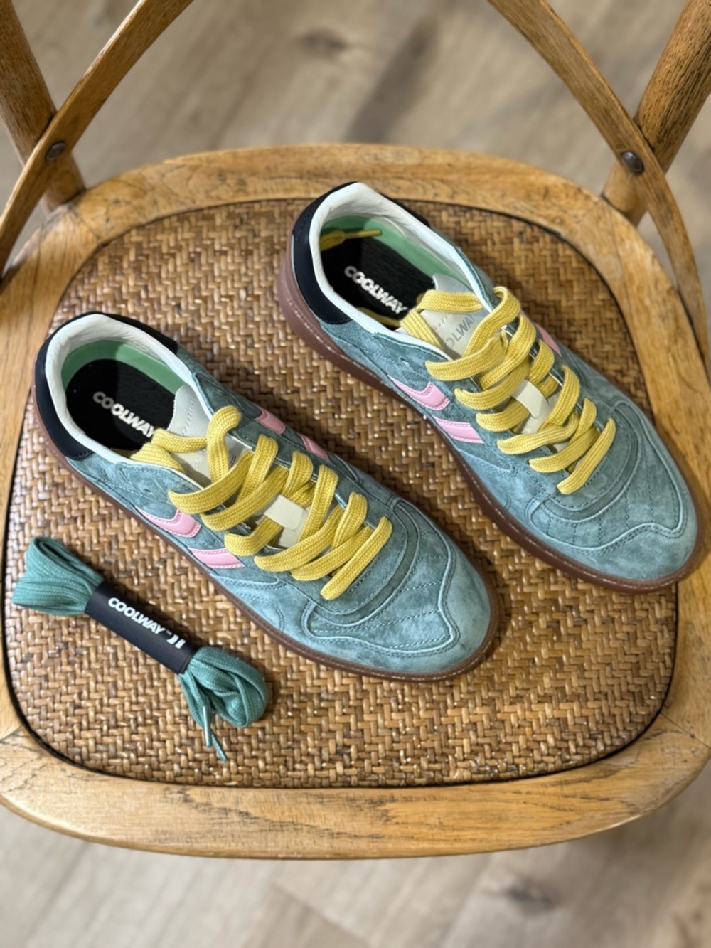 Free People Coolway Goal Sneaker Green - Picture 3 of 8